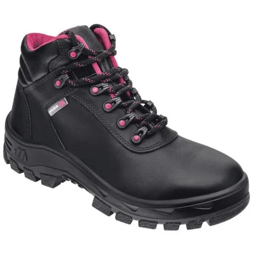 Nobuck marluvas b/c pvc  antichamas preto rosa ca 9148 n 35