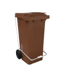Lixeira 120lt c/pedal marron