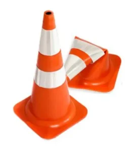 Cone flexivel laranja plt2 - 50cm - refletivo plasticor
