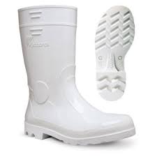Bota pvc  vulcabras branca cano longo c/f n46/47
