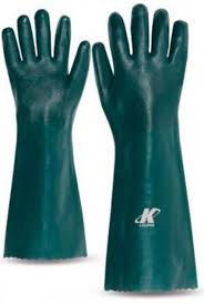 Luva pvc c/f 35cm kalipso t. 9,5  ca21420