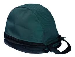 Porta capacete, oculos, luvas e colete - confeccionado em nylon e nylon espumado