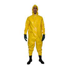 Macacao de saneamento pvc amarelo c/ bota pvc ca 44474